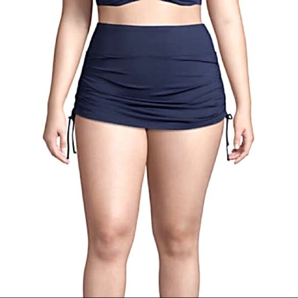 Lands' End Women's Swim Skirt - Navy - Picture 5 of 6